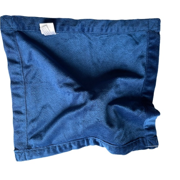 Jesse and Lulu Star Lovey Blue and White Plush Security Blanket Stuffed Baby Toy - Picture 4 of 5